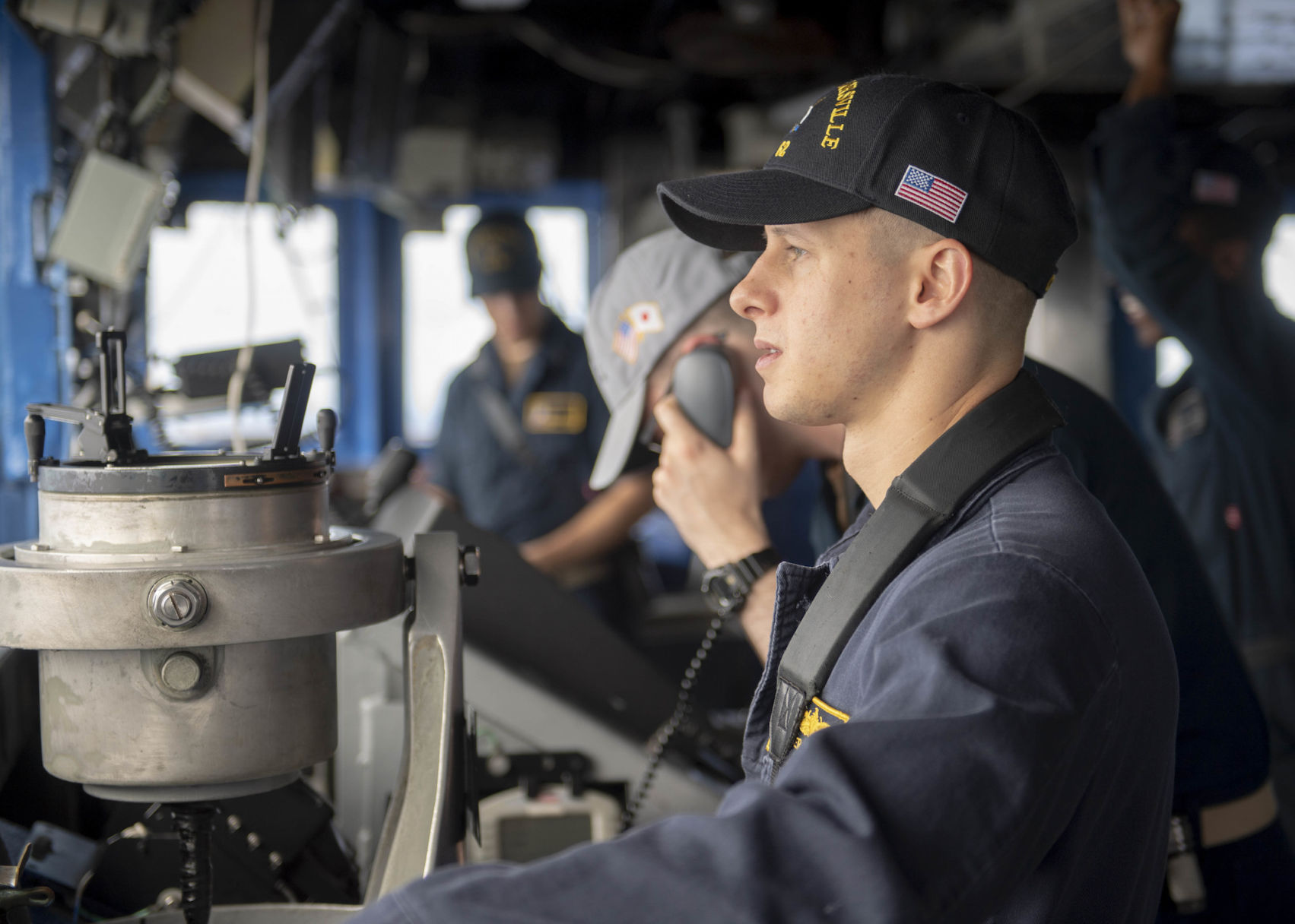 Eubanks serves aboard missile cruiser